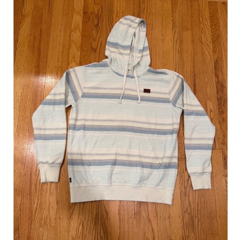 O'Neill Striped‎ Pullover Hoodie Sweatshirt Blue White Casual Comfy